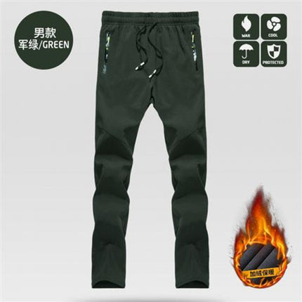 Jacket Pants Men's Autumn and Winter Thin Trousers Loose Casual Outdoor Quick-Drying Pants Women's Breathable Elastic Hiking Pants Wholesale