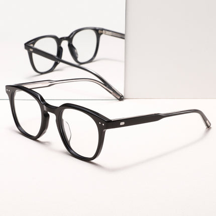 2025 new plate glasses frame black frame without makeup women's tide anti-blue light glasses can be equipped with myopia glasses BC8001