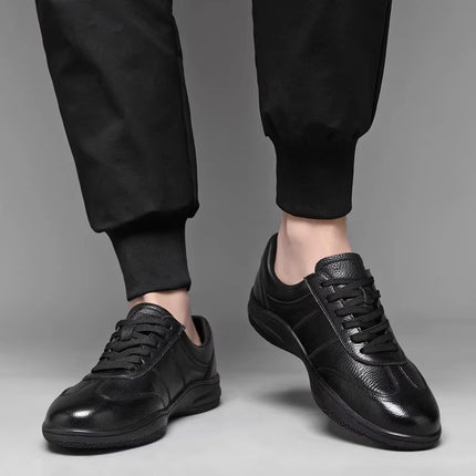 Men's Business Commuter Leather Shoes Comfortable Spring and Autumn Men's Shoes Fashionable Comfortable Casual Shoes Low-top New Fashionable Shoes for Men