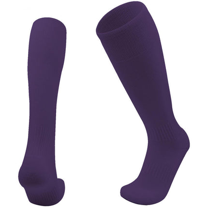 Professional training game children's solid color football socks men's thickened towel bottom long tube knee-high sports socks wholesale