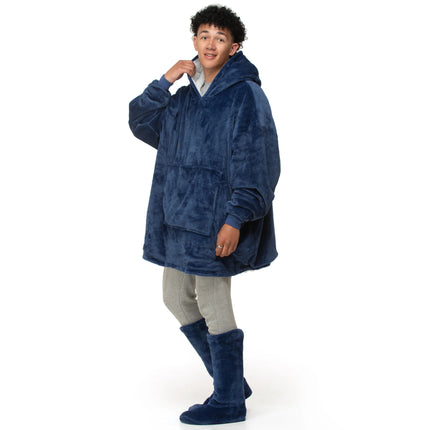 2025 Cross-Border Lazy Pullover Pajamas Women's Thermal Clothing Cashmere Tv Blanket Huggable Hoodie Tv Cold-Proof Clothing