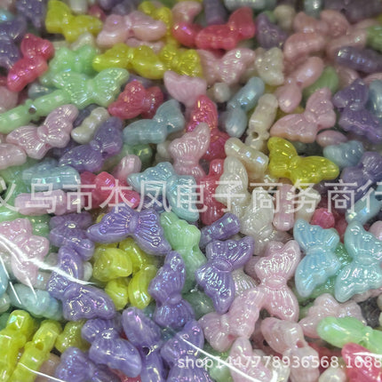 Acrylic light color plated AB colorful diy children beaded material candy AB colorful beads jewelry accessories