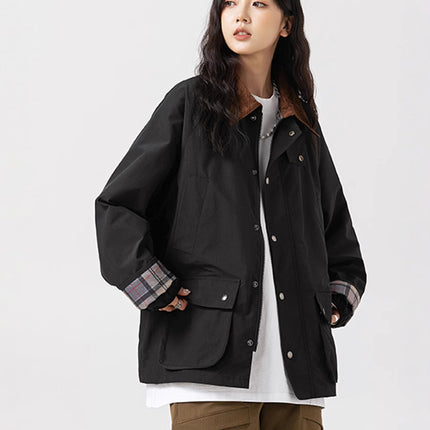 Outdoor fan can soar Anxin with retro hunting suit loose jacket windbreaker frock coat re-engraved 8101