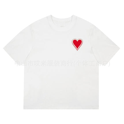 2024 European and American Trendy Brand Spring and Summer New Three-Dimensional Big Red Logo Unisex Wholesale Dropshipping