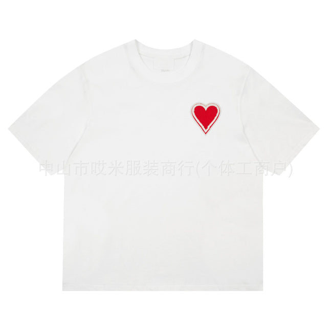 2024 European and American Trendy Brand Spring and Summer New Three-Dimensional Big Red Logo Unisex Wholesale Dropshipping