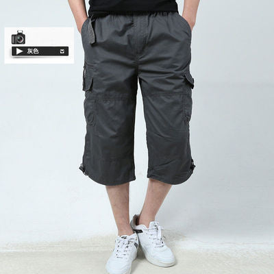 Foreign trade for men's shorts summer outdoor youth overalls cropped pants loose casual multi-pocket shorts wholesale