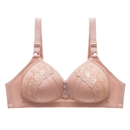 Cross-Border Popular Product: Middle-Aged and Elderly Women's Underwear, Mom's Bra, Wireless Vest-Style Plus-Size Push-Up Bra