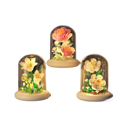 Jihui New Product Flower Pot Series Building Blocks Assembled Compatible with Lego Toys Children's Educational Boys and Girls Cross-border Wholesale