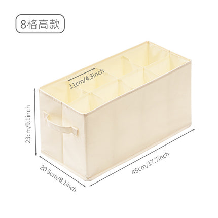 Storage Box Wardrobe Clothes Sorting Storage Box Household Fabric Folding Underwear Underwear Sweater Compartment Storage Artifact
