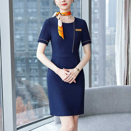 Stewardess Professional dress Hotel Front Desk Work Clothes Female Beautician Case Field Property Customer Service Sales Department Work Clothes