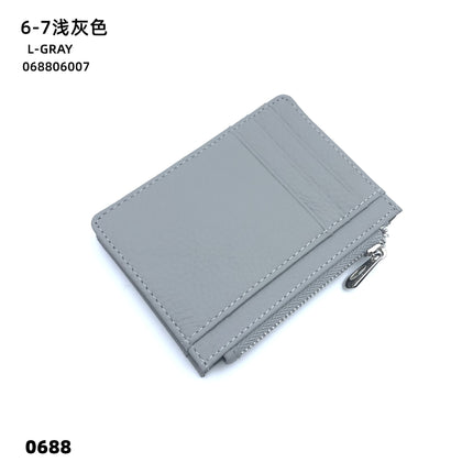 Double-sided Driver's License Multi-card Slot Genuine Leather Zipper Card Bag Top Layer Cowhide Men's Thickened Light Luxury Women's Small Coin Purse Case