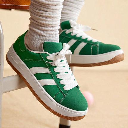 Sneakers Women's New Spring All-match Breathable Non-slip Sneakers Thick-soled Sports Casual Shoes Cross-border plus size Women's Shoes for Students