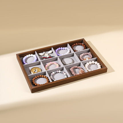 Jewelry Storage Box High-grade Exquisite Large Capacity Earrings Earrings Necklace Dressing Table Watch Jewelry Jewelry Display Stand