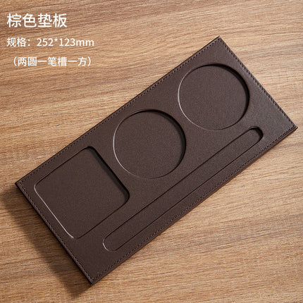 High-End Leather Hotel A4 Writing Board with Magnetic Buckle, Leather Coaster, Folder, Signing Document Board, Can Be Printed with Logo