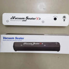 White [vacuum sealing machine] plus 10 bags / British Standard