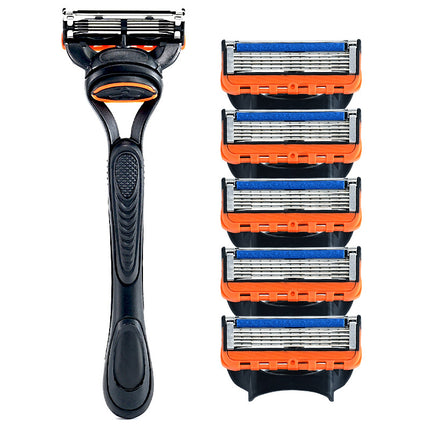 5-Layer Blade Manual Razor Men's Universal Cutter Head, Leg Hair, Armpit Hair Removal, Travel suit Portable Shaving Knife