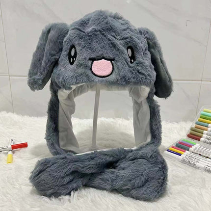 Factory direct tremolo hat ears will move cute rabbit hat net red dancing music airbag cap a generation of hair