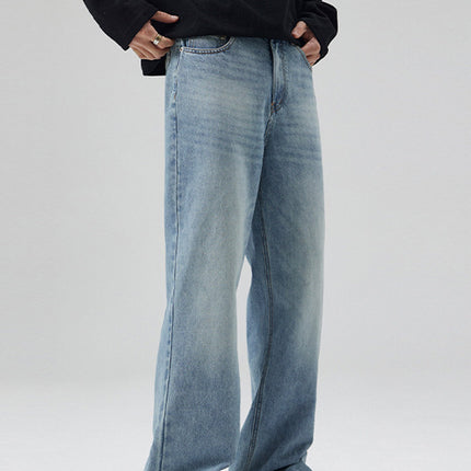 LKTM Men's Wear# American cleanfit Light Color 517 Version Micro-jeans Men's and Women's Slim All-match Mop Pants