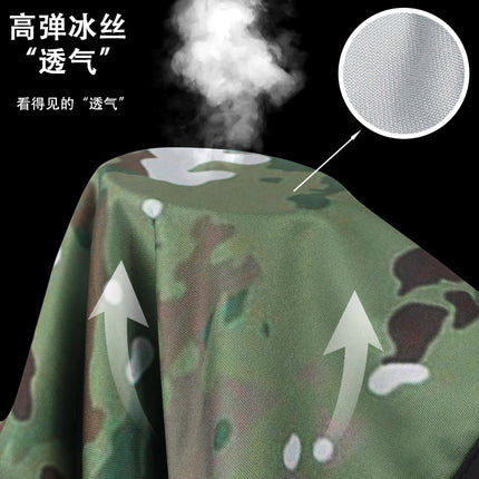 Cross-border balaclava jungle camouflage face mask sweat-absorbent breathable quick-drying outdoor military fan tactical headgear