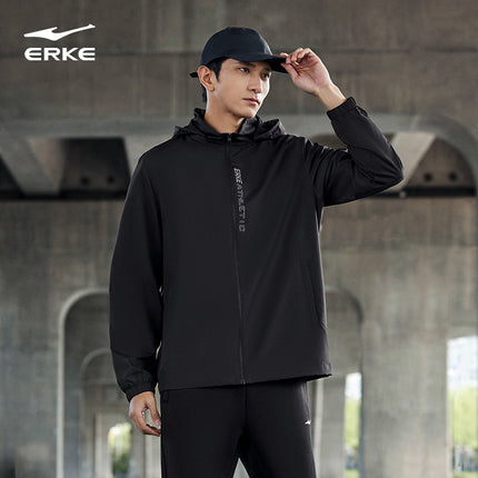 Hongxingerke Water-repellent Jacket Men's Spring and Autumn Windproof Sportswear Detachable Hooded Jacket Men's Top