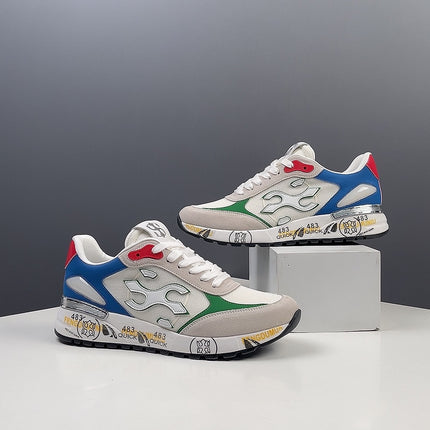 Spring New Breathable Casual Shoes for Men, Trendy Dad Shoes, Thick-Soled Trendy Shoes for Boys, High-End Light Luxury Shoes, Versatile Men's Shoes
