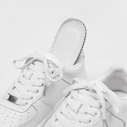 Af1 Classic Air Force First-Layer Cowhide Breathable Versatile White Shoes Casual Shoes Sneakers