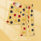 S red and gray ball cardigan long set / M