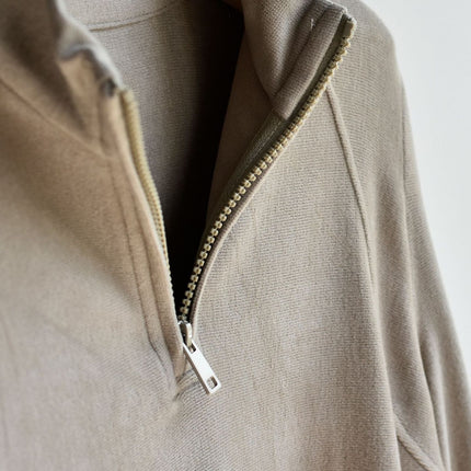 【High Warmth Fleece Sweater】26 Spring/Winter New Women's Faux Wool Thickened Mid-High Collar Brushed Long Sleeve Sweatshirt Fleece Sweater