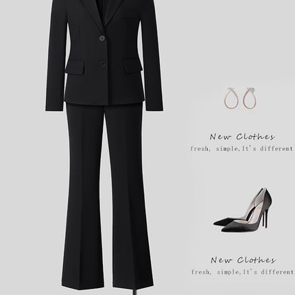 New High-Quality Tailcoat Set, Women's Business Office Jacke
