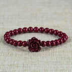 Cinnabar rose bracelet