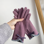 Leather purple