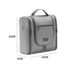 Double opening toiletry bag-grey