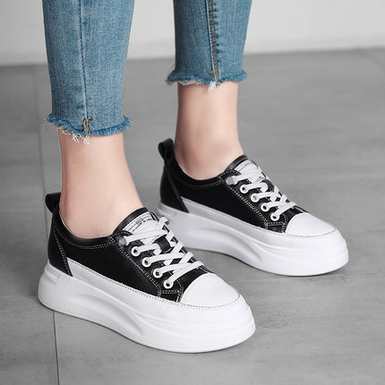 2021 New Spring and Autumn White Shoes Women's Casual Thick-soled Women's Shoes Summer Thin Mesh Shoes Size 34