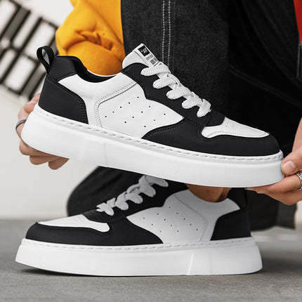 2024 New Microfiber leather breathable cold-Stick Sports Board shoes fashionable all-Match platform casual high quality men's shoes