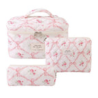 diamond pink flowers / Pencil bag 19*8*6cm