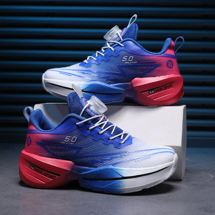 Boys' Shoes 2026 New Summer Mesh Popular Basketball Shoes Children's Breathable Running Sneakers Lightweight with Buttons