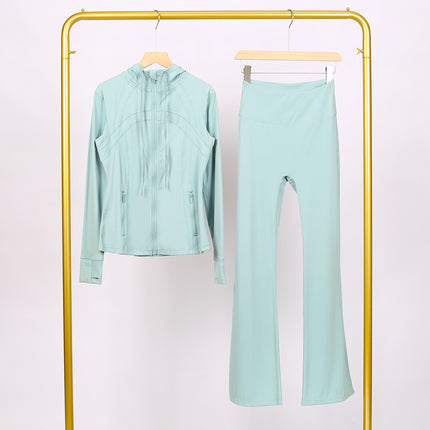 Lulu Df Stand-Up Collar Jacket Short Coat Tight-Fitting Stand-Up Collar Stretch Jacket with Gold Zipper Fitness Yoga Wear