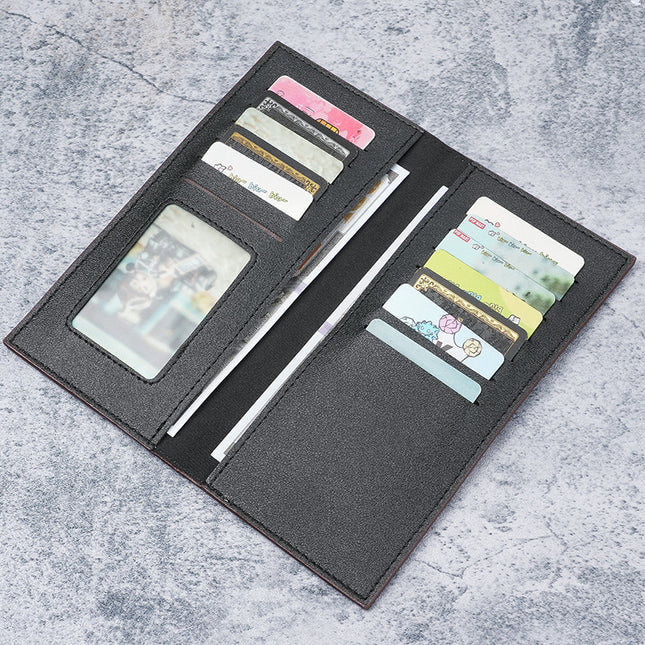 New Long Men's Wallet Vertical Style Thin Youth Wallet Multi-Card Slot Large Capacity Fashion Wallet Manufacturer Wholesale