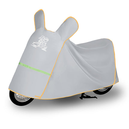 Full Car Cover, Enlarged and Thickened, Sun Protection, Ultra-Durable Electric Car Cover, Battery Car Rain Cover, Scooter Sun Protection