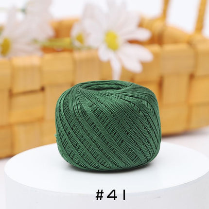 No. 10 Lace Thread Micro Hook Shuttle Weaving Handmade DIY Miniature Doll Fine Wool Crochet Ball 20g Wholesale