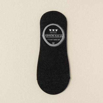 Socks men's summer thin mesh breathable invisible heel shallow socks deodorant sweat-absorbent men's boat socks wholesale