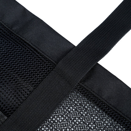 Hollow Beach Bag Shoulder Portable Mesh Bath Fitness Swimming Bath Bag 8 Pocket Cosmetics Storage Beach Bag