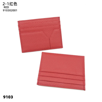 2025 Cross-Border Hot-Selling Ultra-Thin Creative Leather Card Holder Men's Commuter Bag First-Layer Cowhide Women's High-End Card Holder