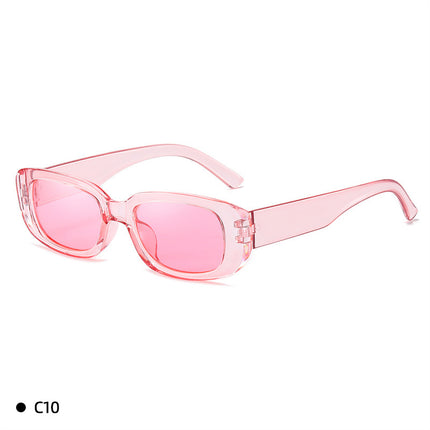 New Retro Sunglasses with Pc Lenses, European and American Trendy Square Frame Sunglasses, Fashionable and Unique Square Glasses, Cross-Border Wholesale
