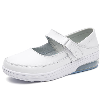 Nurse Shoes Women's Hole-In-The-Wall Soft Sole Breathable Non-Tiring Feet Hollow Summer Sandals Thick-Soled Air Cushion Medical Shoes