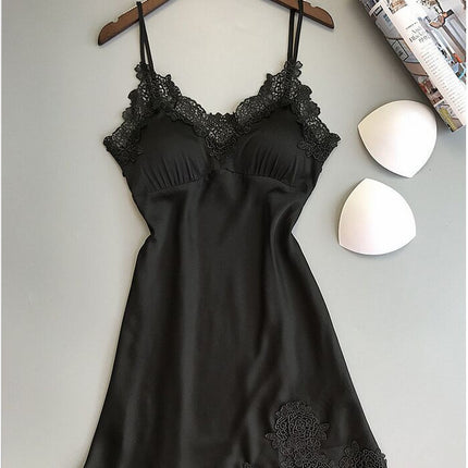 Factory Supply Hot Sale Sexy Split Pajamas Set Sexy Lace Sling New