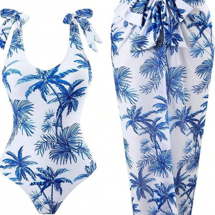 Plus Size Printed Swimsuit Women / Maillot Imprimé Grande Taille Femme