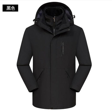 Removable Waterproof Super Fleece Jacket Outdoor Cold-proof Jacket Work Clothes Printing LOGO Group Clothes Embroidery