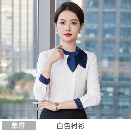 Spring and Autumn Work Clothes Female Fashion Temperament Stewardess Professional suit Beautician Hotel Front Desk Jewelry Store Work Dress