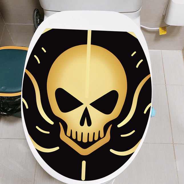 MT-WS1-6 foreign trade Halloween decorative toilet stickers personalized toilet bathroom toilet stickers wholesale